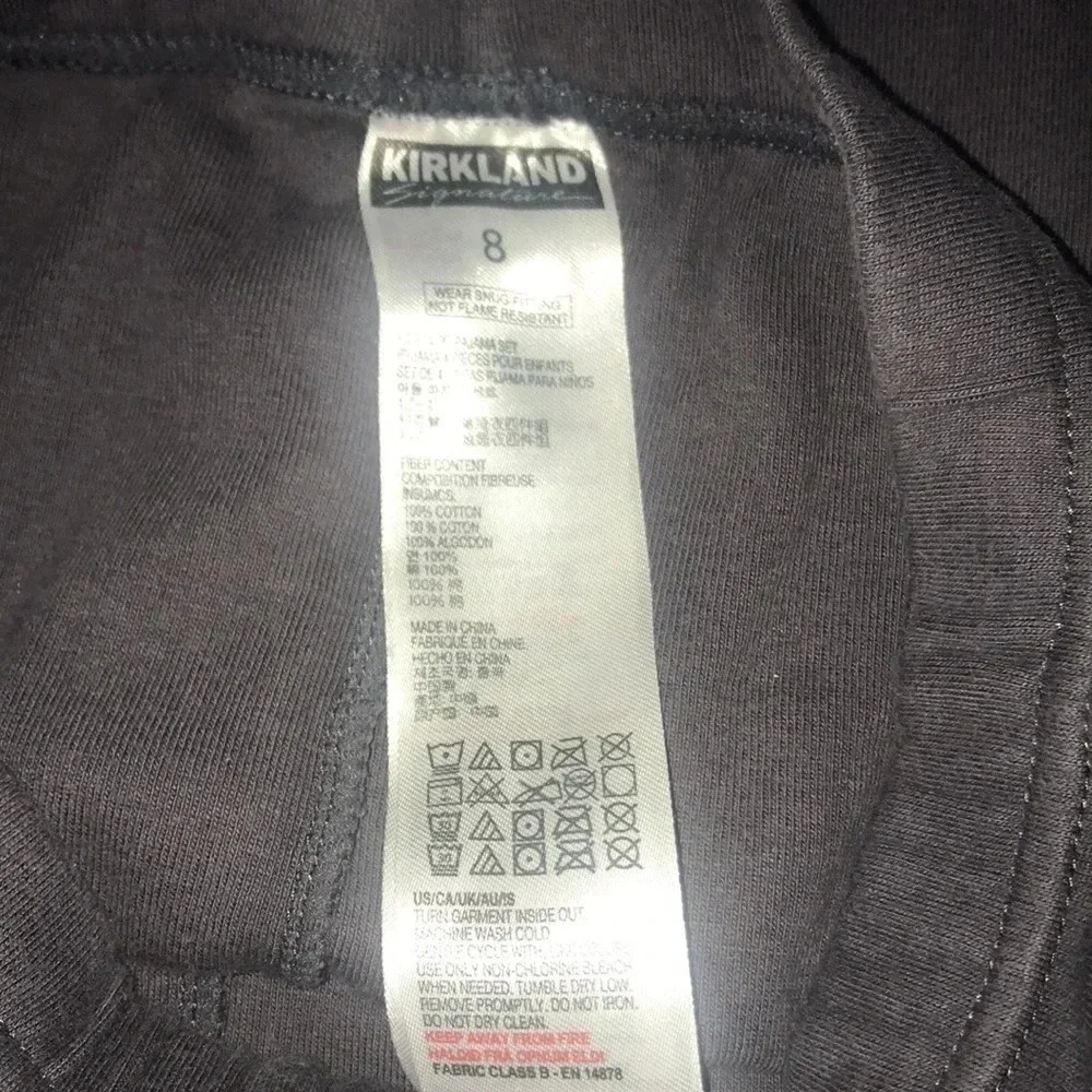 KIRKLAND pajama pants comfy cotton size 8